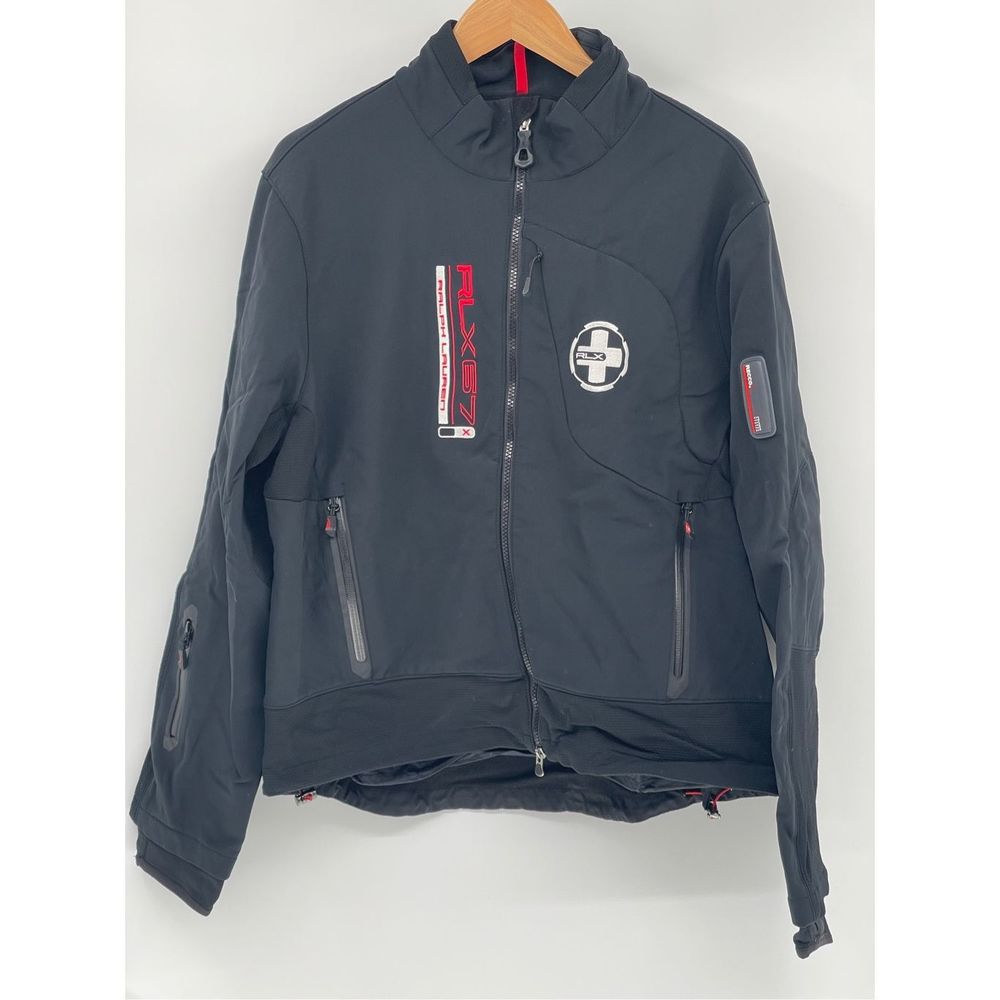 Ralph‎ Lauren RLX Jacket Recco Women XL Black Avalanche Rescue System Ski Snow